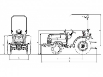 Tractor agrícola, 20-40 Hp