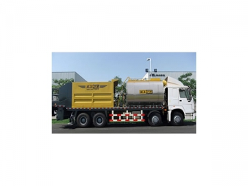 Máquina pavimentadora de asfalto y agregados simultánea HGY5313TFC