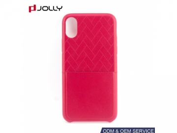 Funda protectora de cuero para iPhone X