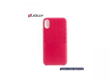 Funda protectora de cuero para iPhone X