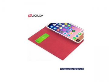 Funda cartera a prueba de polvo para iPhone X