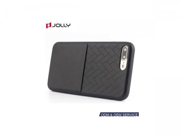 Funda folio de cuero para iPhone 8 Plus