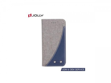 Funda de tela jean resistente al polvo para iPhone 8