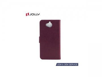 Funda libro protectora de cuero para Huawei Y5/Y6