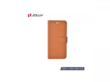 Funda libro de cuero con ranura de tarjeta para Huawei P10